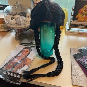 Wednesday Adam’s long braided Wig and hair accessories